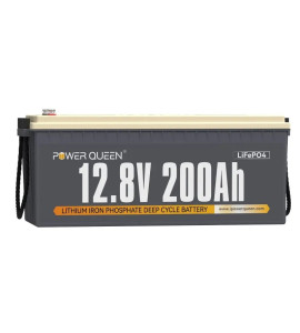 Bateria de Lítio Power Queen 12V 200A LiFePO4